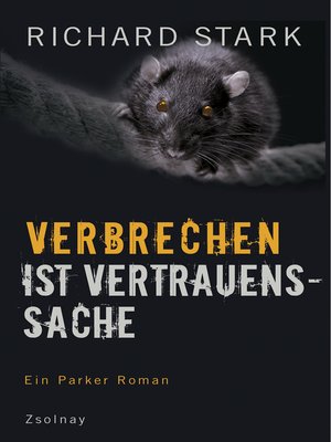 cover image of Verbrechen ist Vertrauenssache